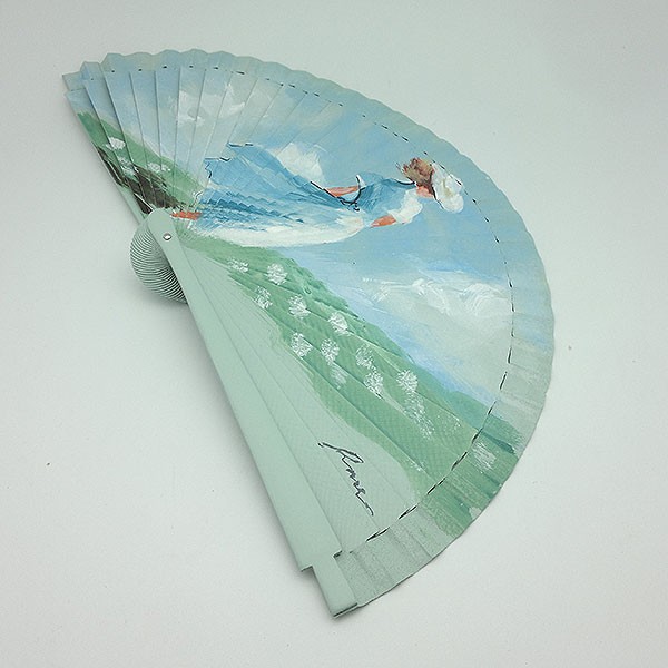 Abanico paseo por el campo primaveral