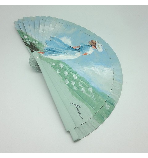 Abanico paseo por el campo primaveral