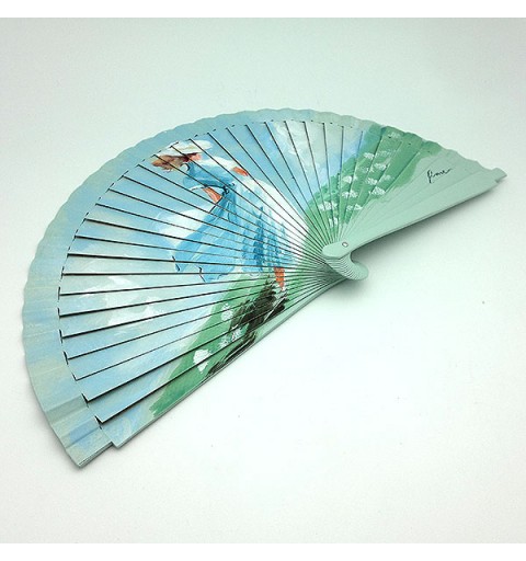 Abanico paseo por el campo primaveral