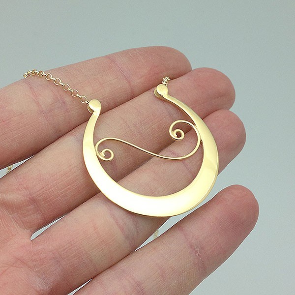 Fonsagrada pendant in gilded silver