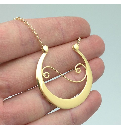 Fonsagrada pendant in gilded silver