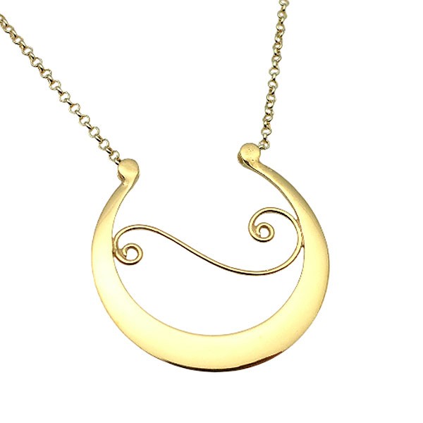 Fonsagrada pendant in gilded silver