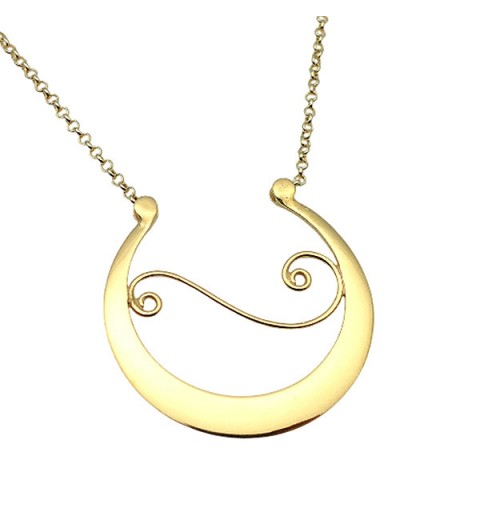 Fonsagrada pendant in gilded silver