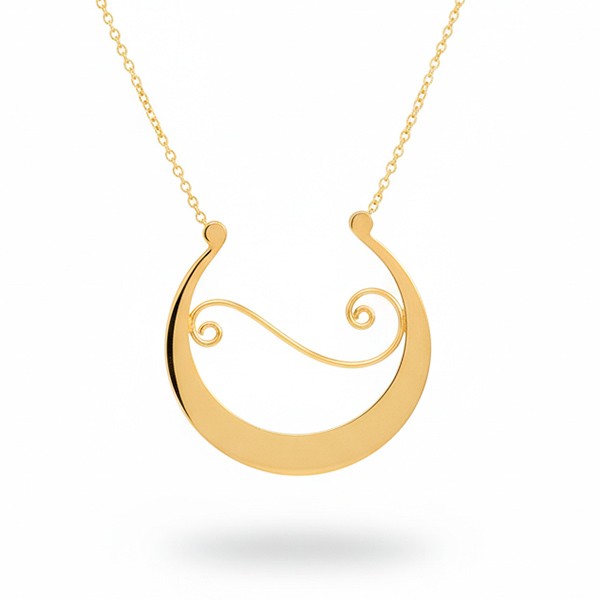 Fonsagrada pendant in gilded silver