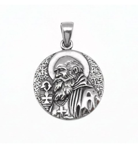 Medalla de San Benito, en plata de ley.
