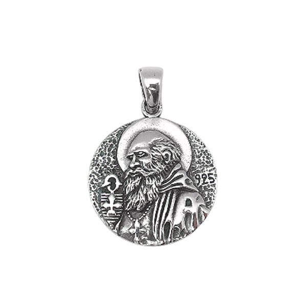 Medalla de San Benito, en plata de ley.