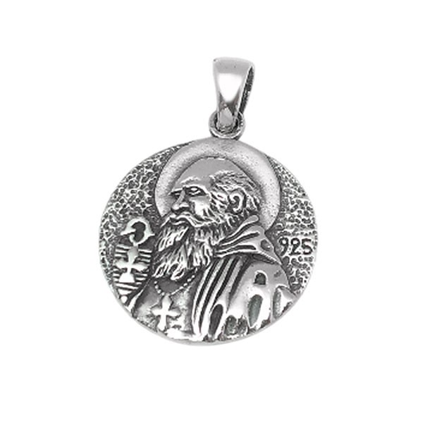 Medalla de San Benito, en plata de ley.