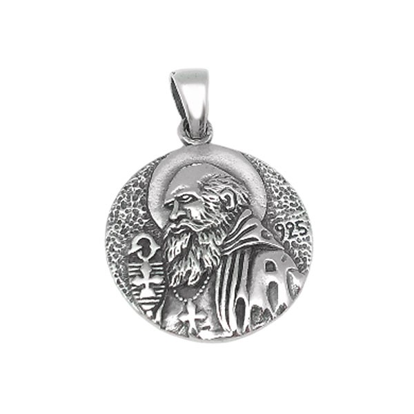 Medalla de San Benito, en plata de ley.