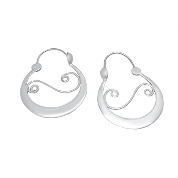 Pendientes Aros da Fonsagrada en plata