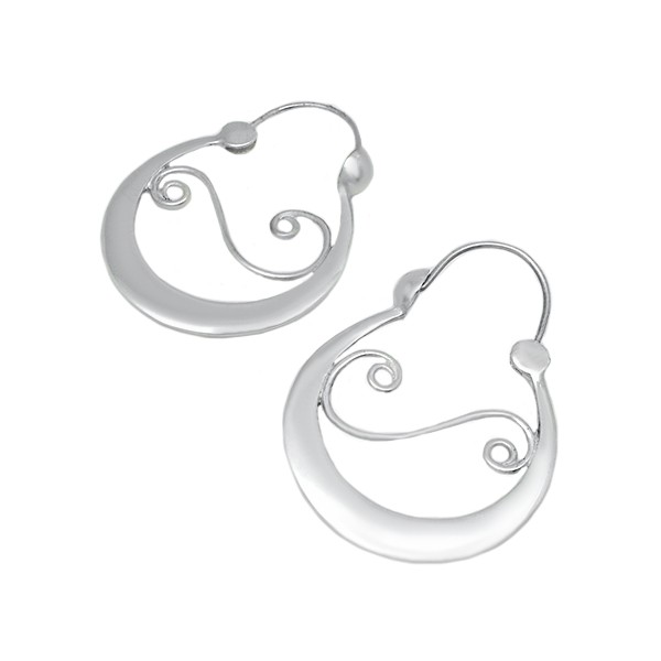 Aros da Fonsagrada earrings in sterling silver