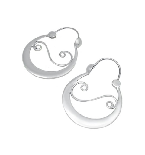 Pendientes Aros da Fonsagrada en plata