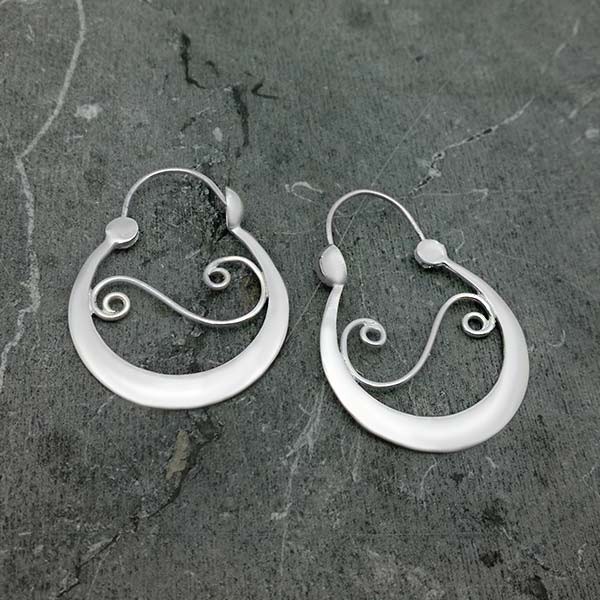 Pendientes Aros da Fonsagrada en plata