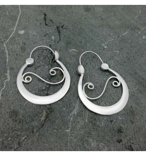 Pendientes Aros da Fonsagrada en plata
