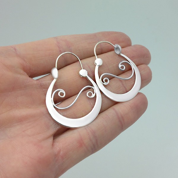 Pendientes Aros da Fonsagrada en plata