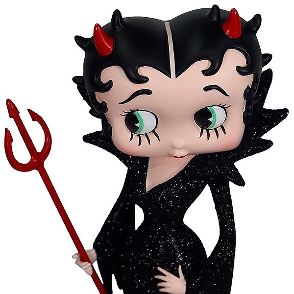 Figura Betty Boop diablilla, con vestido negro