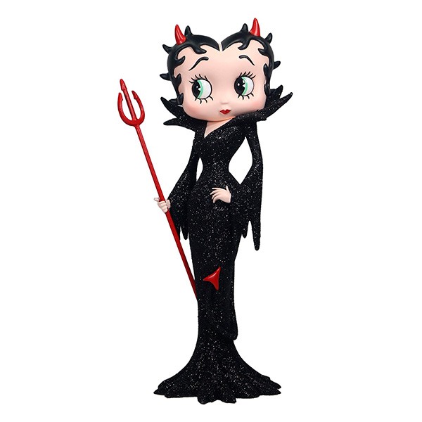 Figura Betty Boop diablilla, con vestido negro