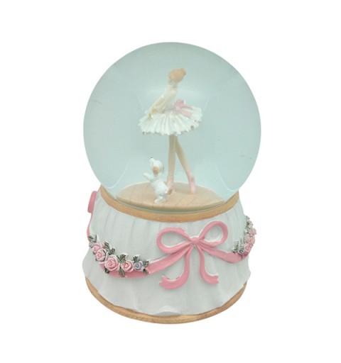 Dancing snow globe and puppy