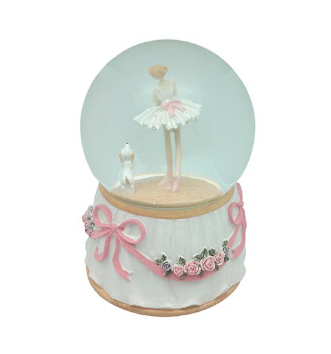 Dancing snow globe and puppy
