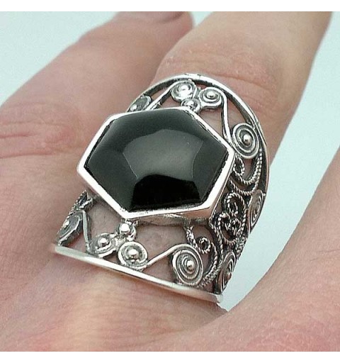 Law and Jet Silver Ring