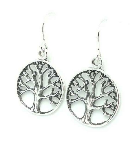 Tree of Life Earrings Silver
