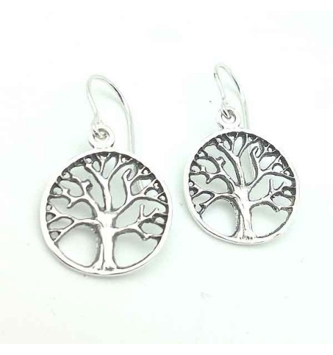 Tree of Life Earrings Silver
