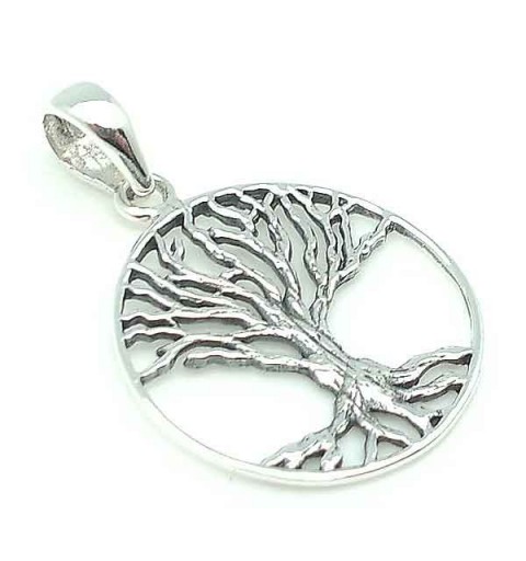 Silver pendant, tree of life