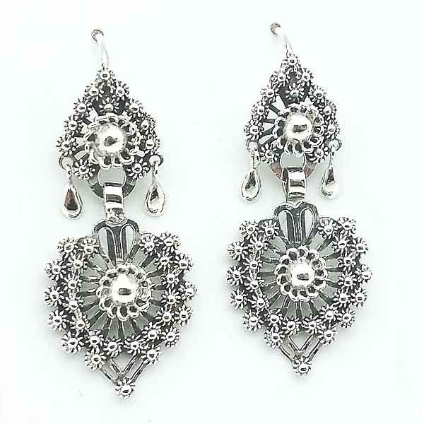 Silver earrings Galician